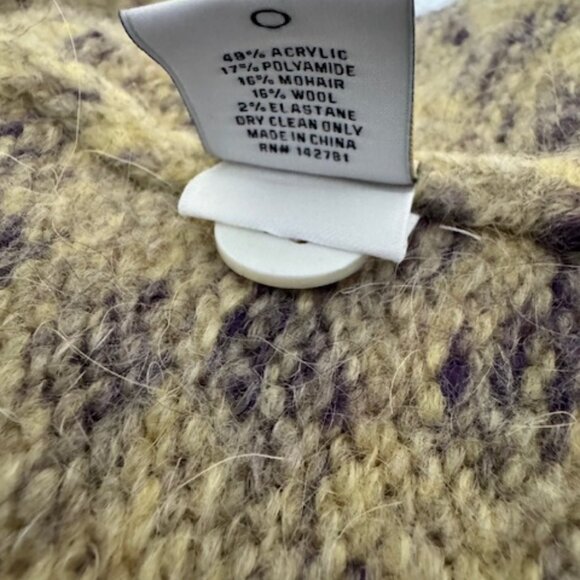 Aime Leon Dore Purple & Cream Cardigan - Picture 3 of 4